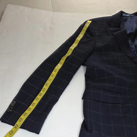 Classic Sand Copenhagen virgin wool suit . Navy Check. Size EU 54/US 42R - Picture 8 of 16
